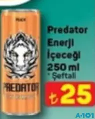 PREDATOR ENERJİ İÇECEĞİ ŞEFTALİ 250 ML